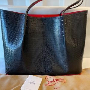 Christian Louboutin Cabarock Lizard Embossed Tote